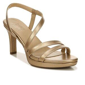 Naturalizer Women's Brenta Bronze Strappy Dress Sandals Women's Size 9.5 New